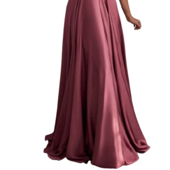 NWT Ladivine 7497 Ruched Prom Dress Mauve Rose Size 4 - Picture 2 of 6